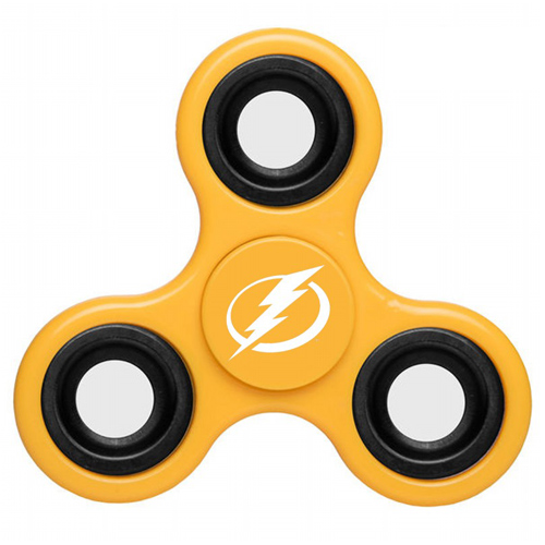NHL Tampa Bay Lightning 3 Way Fidget Spinner D106 - Yellow - Click Image to Close